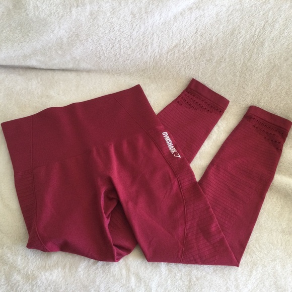 Gymshark Pants - Gymshark Deep Red Leggings Medium